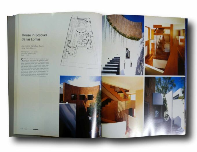 Photo showing a sample spread of the book Mexican Architectures