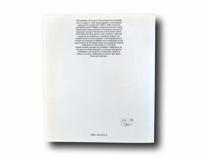 Aurelio-Galfetti-taka Photo showing a sample spread of the book Aurelio Galfetti