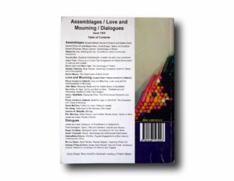 Photo showing a sample spread of the book Assemblages / Love and Mourning / Dialogues