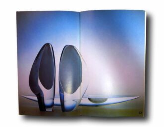 Photo showing a sample spread of the book Modern Finnish Design