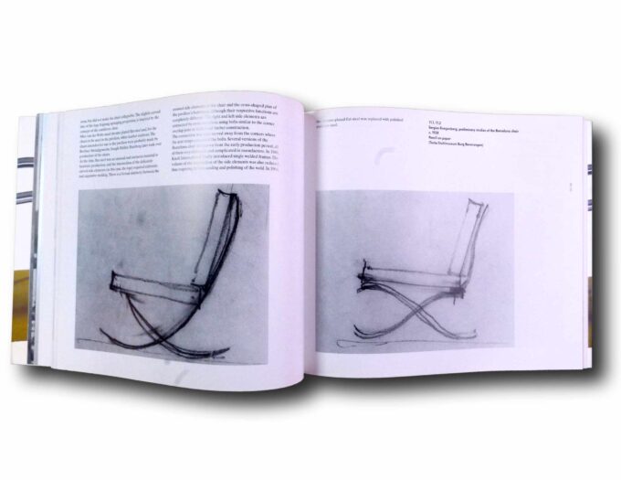 Photo showing a sample spread of the book MIes van der Rohe