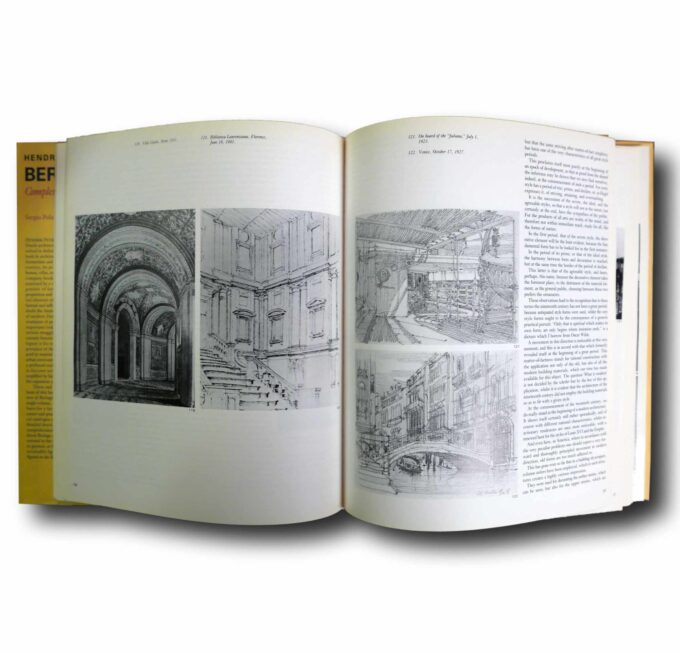 Berlage-Complete-Works-auk Photo showing a sample spread of the book Hendrik Petrus Berlage Complete Works