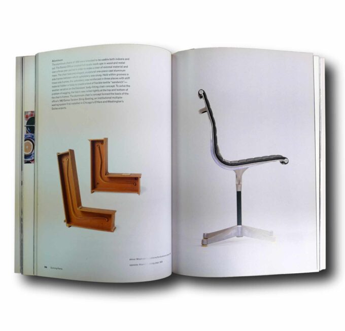 Photo showing a sample spread of the book The Work of Charles and Ray Eames
