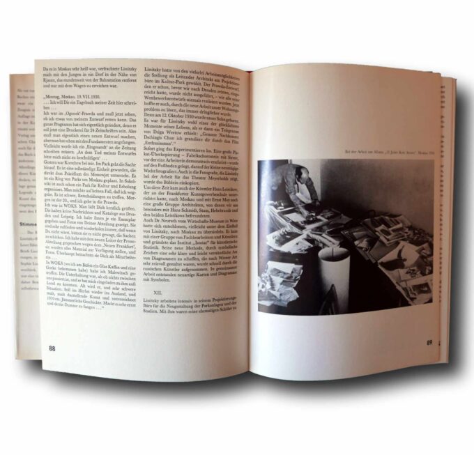 El-Lissitky-de-auk Photo showing a sample spread of the book El Lissitzky