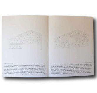 Photo showing a sample spread of the book Valerio Olgiati
