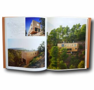 Photo showing a sample spread of the book Architecture & Construction: Wood