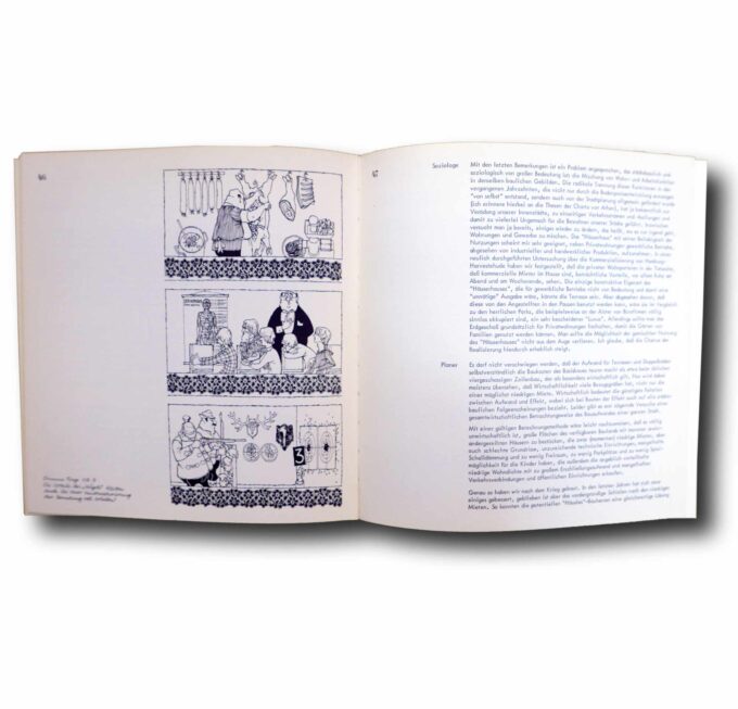 Photo showing a sample spread of the book Project 1: Frey Schmidt – Relenberg Totale Wohnung
