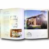 Photo showing a sample spread of the book Small Houses in Finland