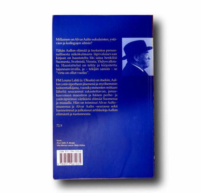Photo showing a sample spread of the book Alvar Aalto ex intimo – aikalaisten silmin