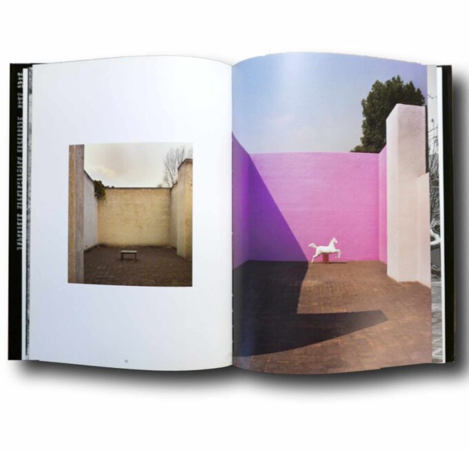Photo showing a sample spread of the book Barragan