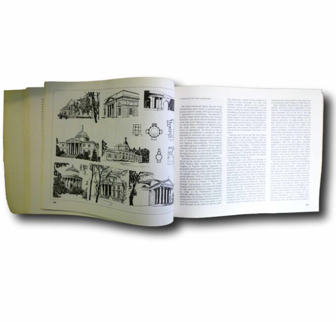 Rationalism-and-Romanticism-in-Architecture-auk Photo showing a sample spread of the book Rationalism and Romanticism in Architecture