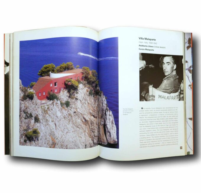 Photo showing a sample spread of the book Twentieth-Century Houses: Europe