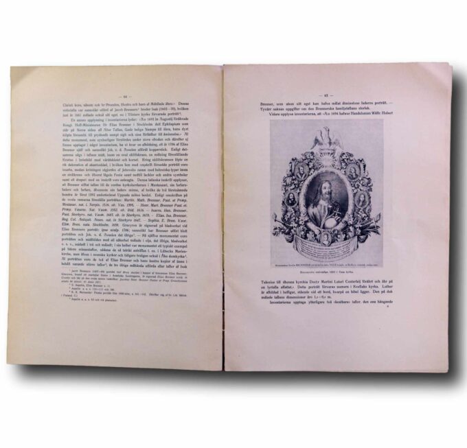 Photo showing a sample spread of the book Bidrag till Vasa Stads Historia 1