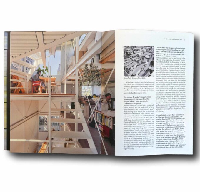 Photo showing a sample spread of the book Communal Ecologies