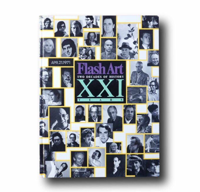 Photo showing the book Flash Art: Two Decades of History XXI Years