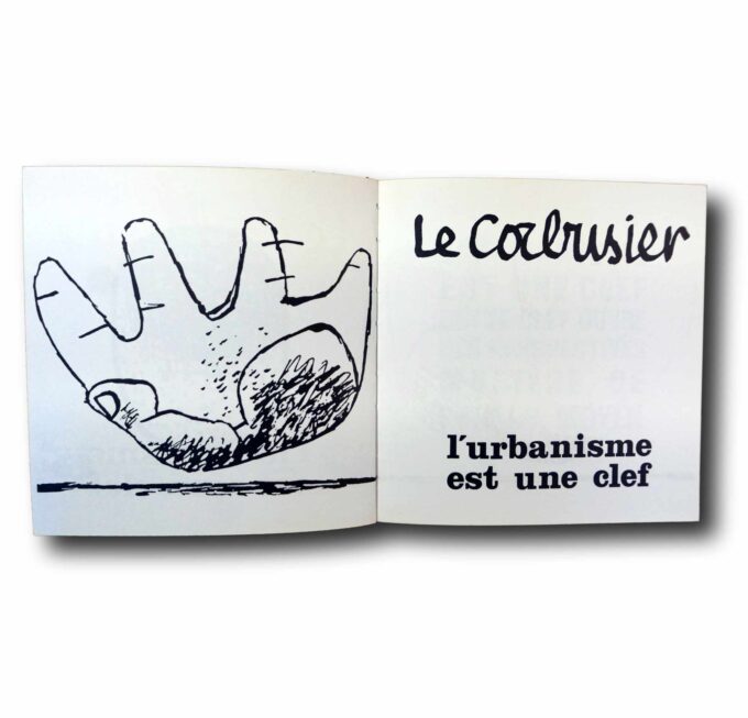 Photo showing a sample spread of the book Le Corbusier: Mise au point